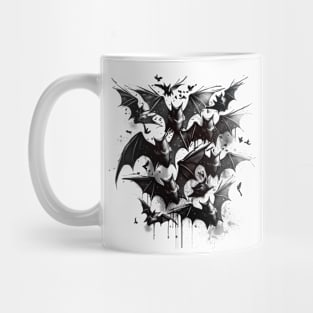 Flock of Bats Gothic Vampire Art Mug